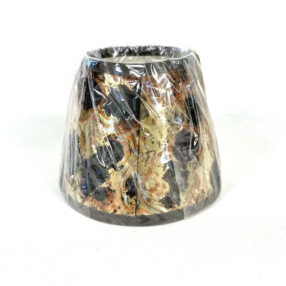 Vintage Tortoise Marbled Clip On Mini Lampshade 4